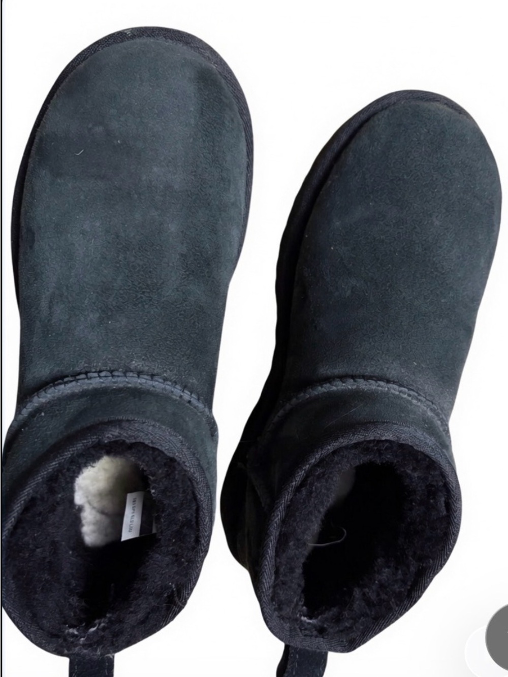 UGG Black Shearling-Lined Slip-On Clog
